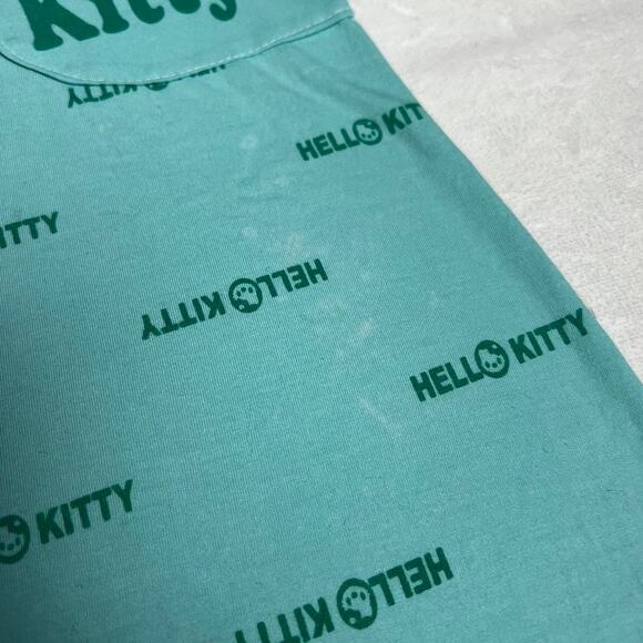 Hello Kitty Green Clover Juniors size Medium Nightgown Dress D&P Fashion - Picture 5 of 6